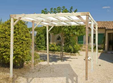 L'ossature bois, c'est le choix d'un carport adapté avec charpente et dimensions choisies